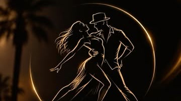 Your Dance World logo with palm trees and the LA skyline
